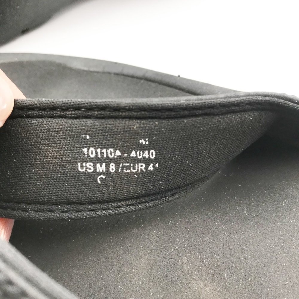 OLUKAI Black Leather Flip Flop Thong Sandals Mens 8 Womens 11 Beach Vacation - Picture 8 of 10